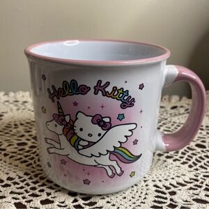 Sanrio Hello Kitty Unicorn Star Ceramic Camper Mug 20 Ounces Cup